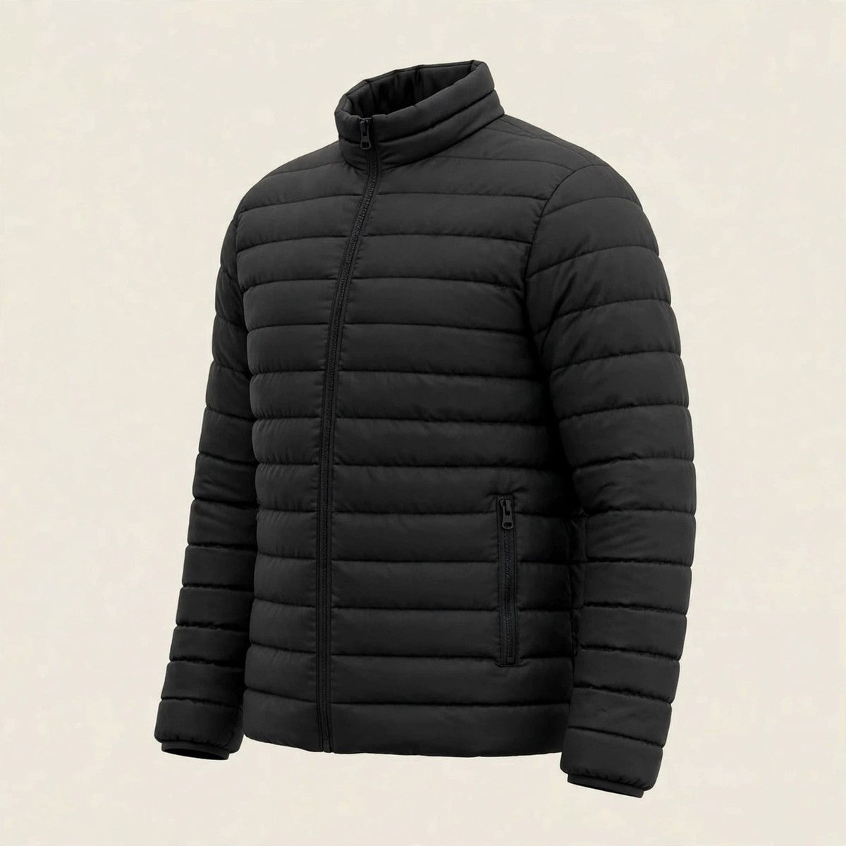 Vellor Lightweight Puffer Black, side view