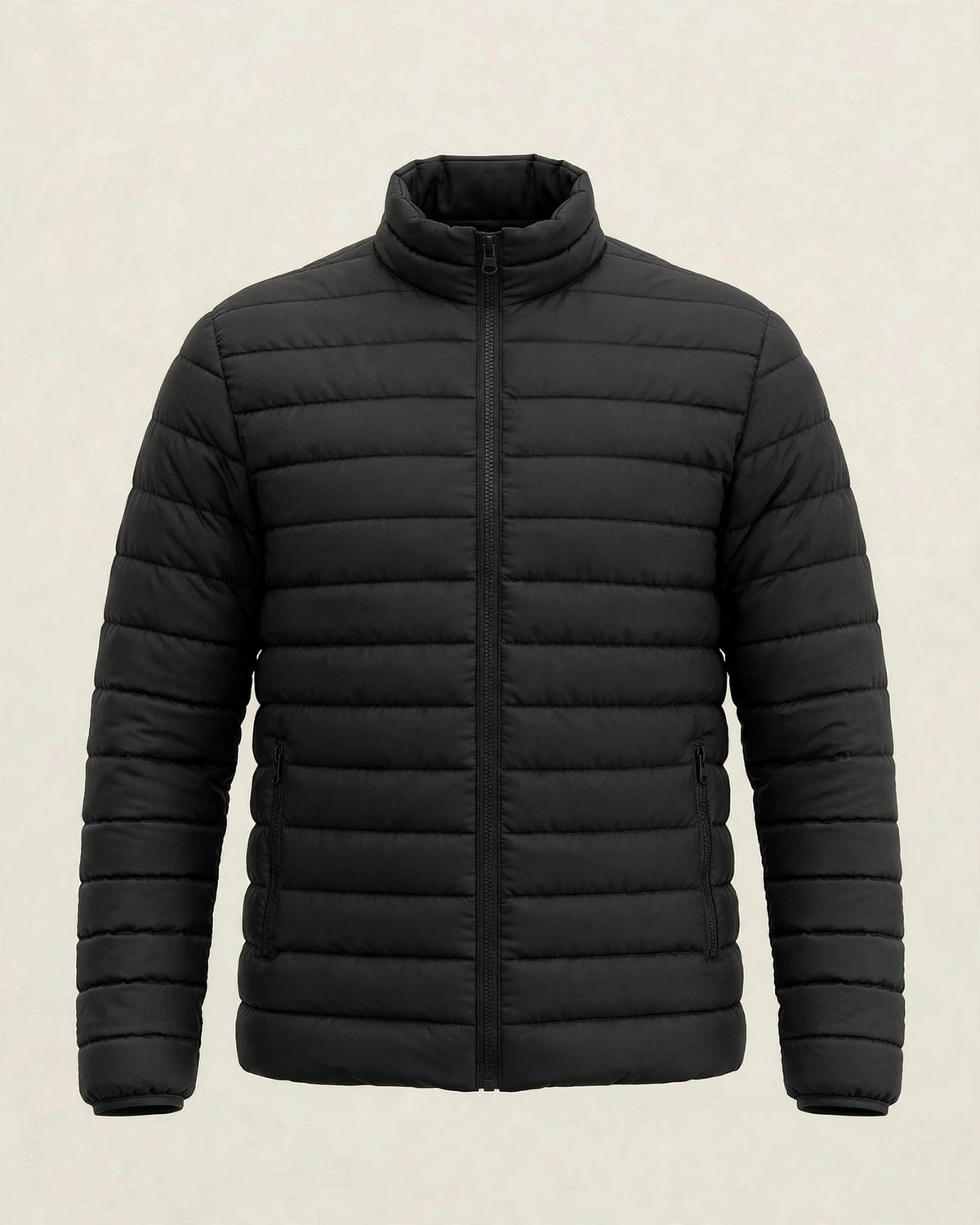 Vellor Lightweight Puffer Black, front view