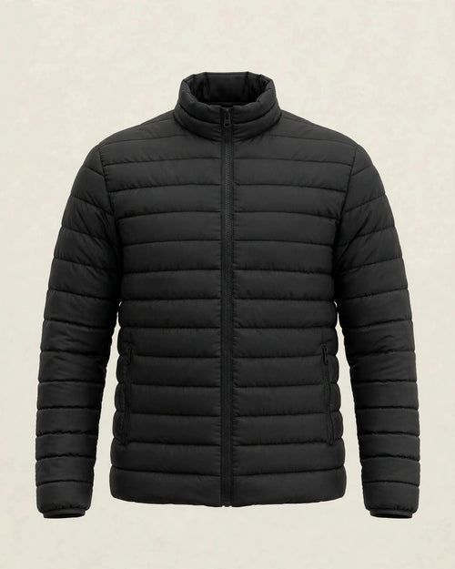 Vellor Lightweight Puffer Black, front view