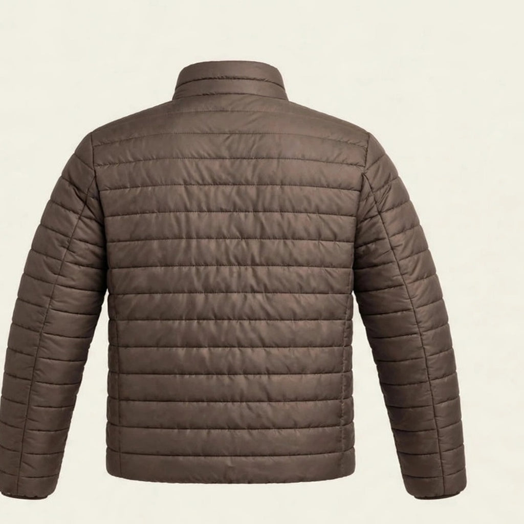 Vellor Lightweight Puffer Brown, back view