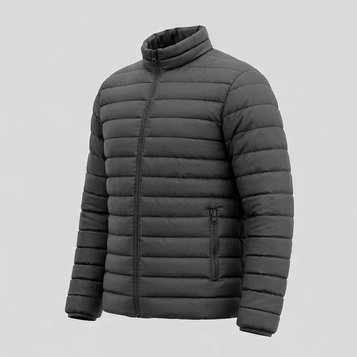 Vellor Lightweight Puffer Charcoal, side view