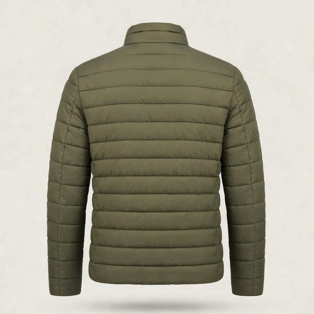 Vellor Lightweight Puffer Olive, back view