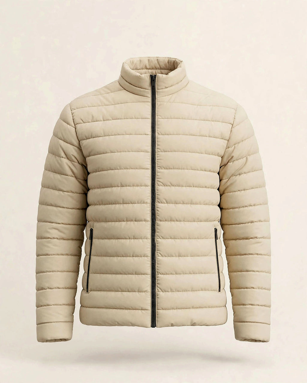 Vellor Lightweight Puffer Beige, front view