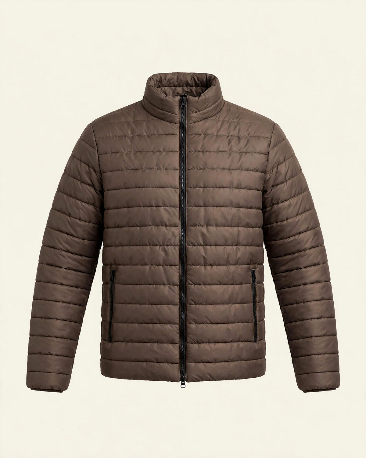 Vellor Lightweight Puffer Brown, front view