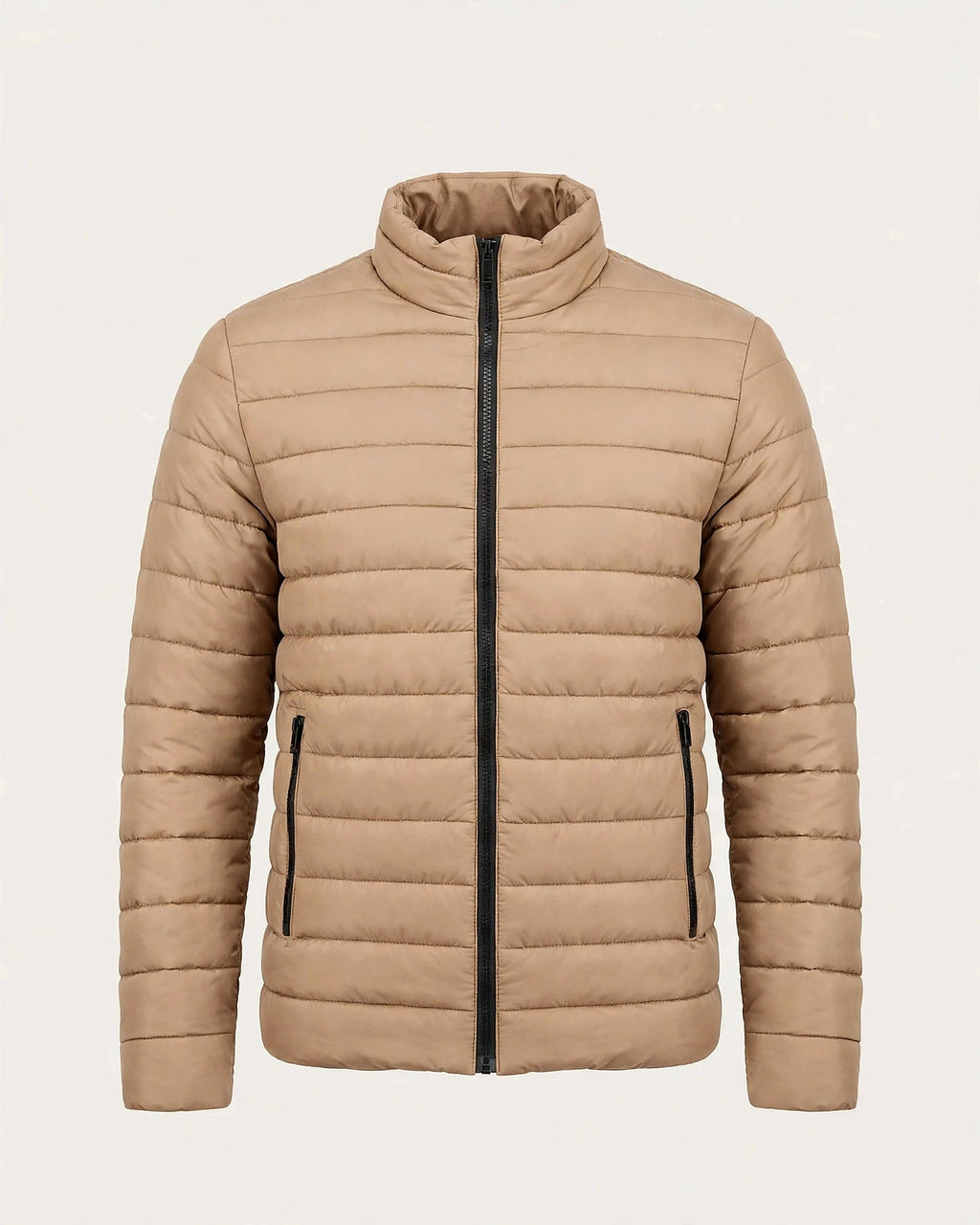 Vellor Lightweight Puffer Camel, front view