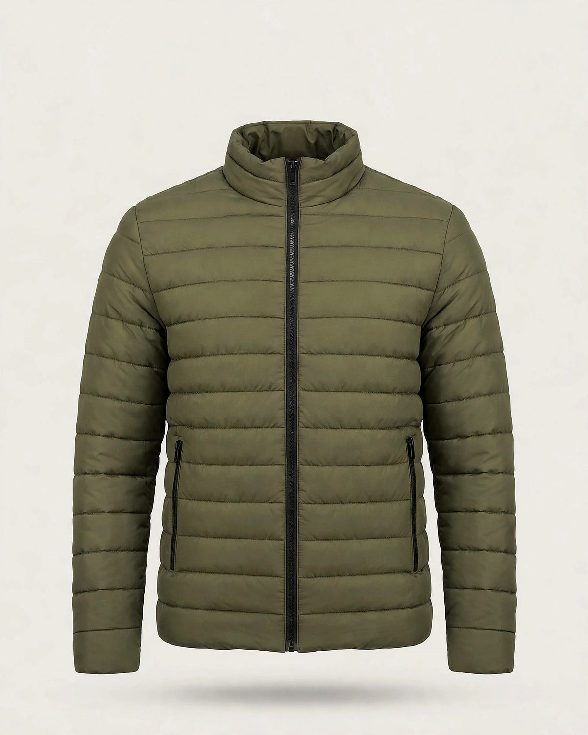 Vellor Lightweight Puffer Olive, front view